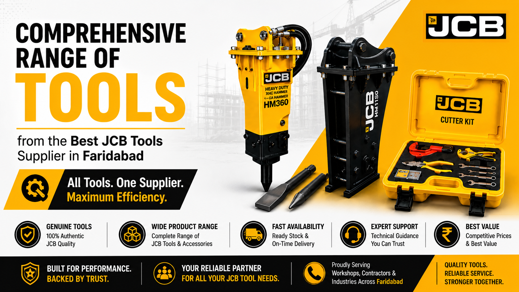 Best JCB Tools Supplier in Faridabad